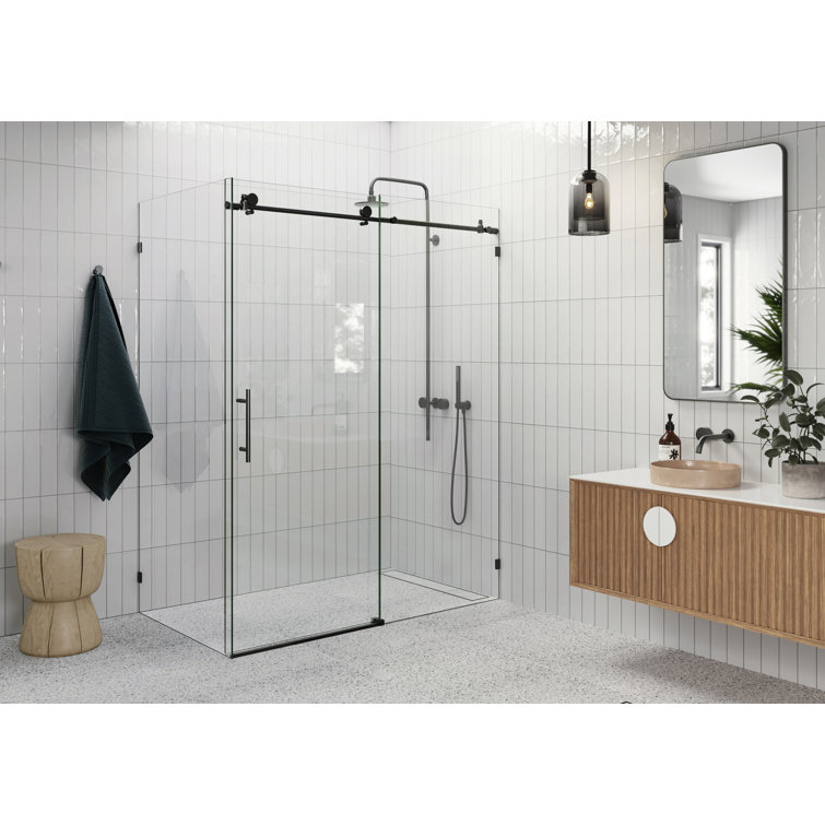 Glass Warehouse W x 78 H Single Sliding Door Frameless Shower